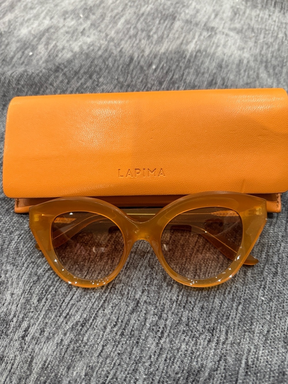 LAPIMA Manuela Amber Cat-Eye Sunglasses